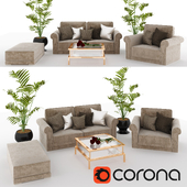 Sofa+flower+table