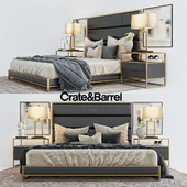 Crate&Barrell oxford collection bed