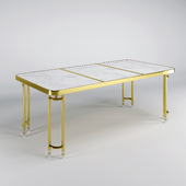 Brass Parabola Dining Table