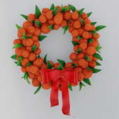 Wreath of mandarins