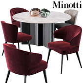 Minotti Aston Dining Chair Lou Dining Table