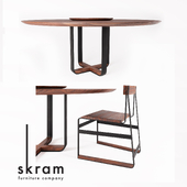 SKRAM / piedmont round dining table / piedmont #3 chair