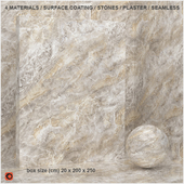 4 materials (seamless) - stone, plaster - set 4