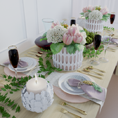 Table setting "spring"