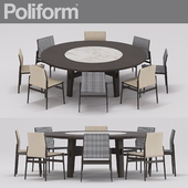 Ipanema chair and Home Hotel table from poliform