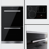 Miele - dual universal oven H 6880 BP2 and cooking surface KM 6365