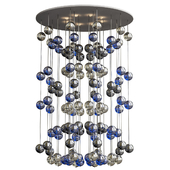 Floating Bubbles chandelier Studio Bel Vetro