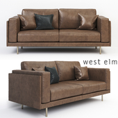 West Elm Dempsey Leather Sofa