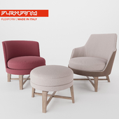 FEEL GOOD / GUSCIO armchairs by Flexform