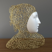Modern Wire Nymph Sculpture