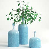 Flower vase Ornament blue