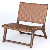 Bolinas Woven Leather Lounge Chair