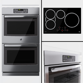 GE - dual universal oven JT3500SFSS and hob PHP9030DJBB