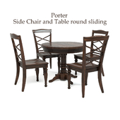 Стул и круглый стол Porter