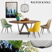 Walter Knoll Tobu Table and 375 Chair