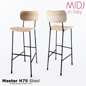 Master H75 Stool by MIDJ in Italy