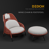 Wing Chair & Footstool