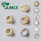 Мебельные ручки фирмы AMIX Керамика vol.5 (кнопки)