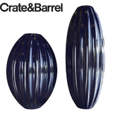 Renny Blue Vases by Crate & Barrel