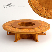 Jonathan Charles chinese table designed by Hager & Mitsch