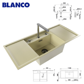 Washing BLANCO ALAROS 6 S and mixer BLANCO ELOSCOPE-F II