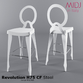 Revolution H75 CF Stool by MIDJ in Italy
