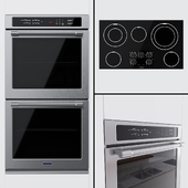 Maytag - dual universal oven MEW9627FZ and hob MEC9536BB