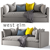 west elm / Loveseat sofa