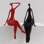 Figurines two ladies