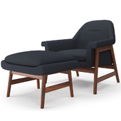 Theo Show Wood Chair - Ottoman - westelm