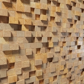 Wooden 3d panel
