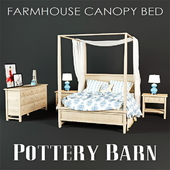 Potterybarn Farmhouse Canopy Bed