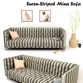 Suren Striped Mina Sofa