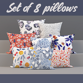 set of pillows 8 items