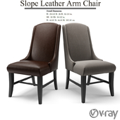Slope Fabric & Leather Arm Chair