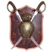 Denix 523, shield and sword