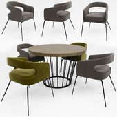 Ellen Dining Chair With Round Table