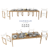 Harbour Outdoor collect and Zara Home table setting