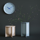Rosenthal domo vase and wall clock