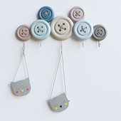 Kare Design Knobs Hook with kids bag
