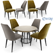 Vaz Dining Chair With Round Table