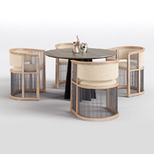kaishi chair, shoreditch dining table
