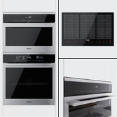 Miele - oven H6160B EDST / CLST, steamer DG6100 EDST / CLST and cooking surface KM6366