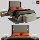 Plaza bed by Turri