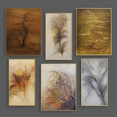 Bas relief autumn painting