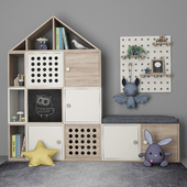 Мебель для детской комнаты с декором 10
