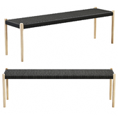 Mid Century Modern Bench N63 By Niels Moller