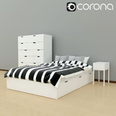 Nordli Bed with drawers IKEA