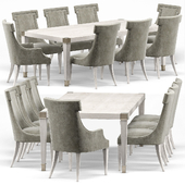 Hayley Hollywood Dining Table and Chairs