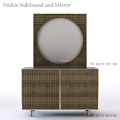 Bernhardt Profile Sideboard and Mirror